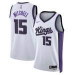 Maillot NBA Sacramento Kings Davion Mitchell Nike 2023-24 Association Edition Blanc Swingman - Homme